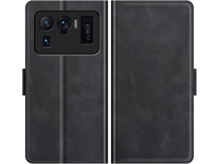 Xiaomi Mi 11 Ultra Leder Hülle Karten Ledertasche schwarz