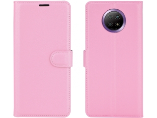 Xiaomi Redmi Note 9T Lederhülle Portemonnaie Karten Etui rosa