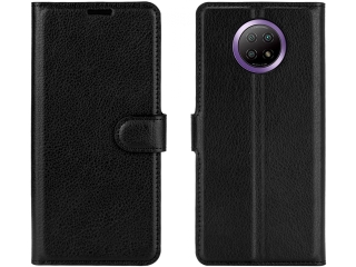 Xiaomi Redmi Note 9T Lederhülle Portemonnaie Karten Etui schwarz