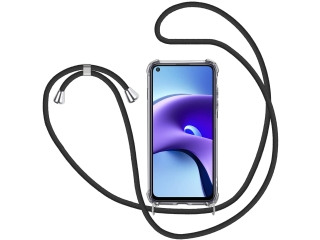 Xiaomi Redmi Note 9T Handykette Necklace Hülle Gummi transparent