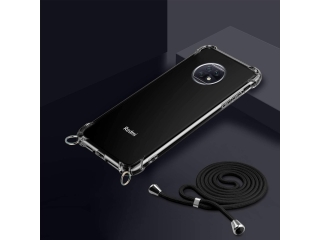 Xiaomi Redmi Note 9T Handykette Necklace Hülle Gummi transparent