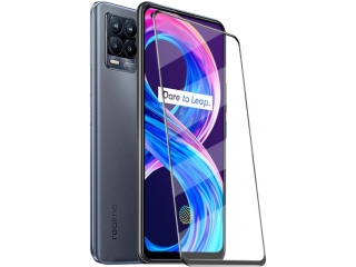 Realme 8 Pro 100% Vollbild Panzerglas Schutzfolie 2.5D 9H