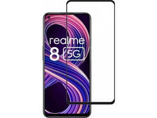 Realme 8 5G 100% Vollbild Panzerglas Schutzfolie 2.5D 9H