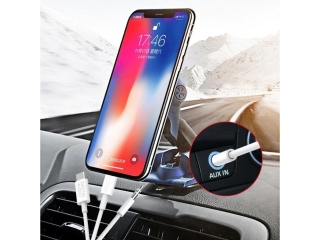 3-in-1 USB-C Lightning 3.5mm Kopfhörer Adapter für Handy im Auto Sound