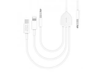 3-in-1 USB-C Lightning 3.5mm Kopfhörer Adapter für Handy im Auto Sound