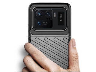 Xiaomi Mi 11 Ultra SpaceCase Stripes Impact-Resistant Hülle schwarz