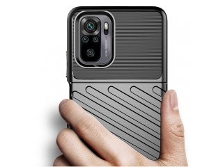 Xiaomi Redmi Note 10 4G SpaceCase Stripes Impact-Resistant Hülle schwarz