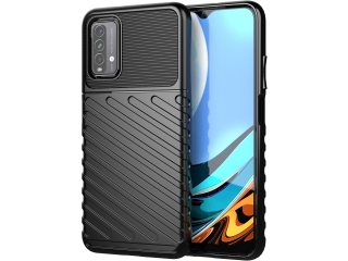 Xiaomi Redmi 9T SpaceCase Stripes Impact-Resistant Hülle schwarz