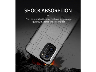 Xiaomi Poco F3 Rugged Shield Anti-Shock Case schwarz