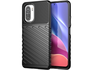 Xiaomi Poco F3 SpaceCase Stripes Impact-Resistant Hülle schwarz