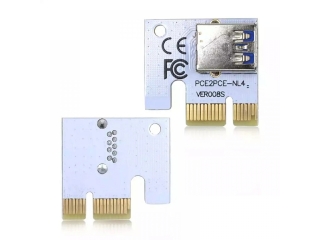 PCI-E Express Riser Card Adapter mit USB Buchse für Riser Cards