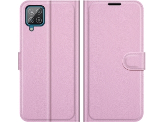 Samsung Galaxy A22 4G Lederhülle Portemonnaie Karten Etui rosa