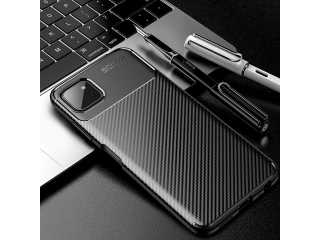 Samsung Galaxy A22 5G Carbon Design Hülle TPU Case flexibel schwarz
