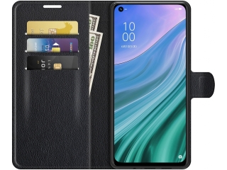 OnePlus Nord N200 5G Lederhülle Portemonnaie Karten Etui schwarz