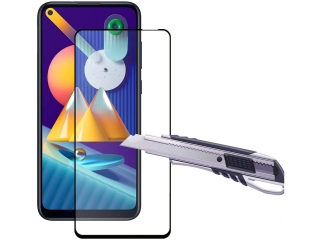 Samsung Galaxy M11 100% Vollbild Panzerglas Schutzfolie 2.5D 9H