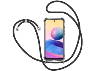 Xiaomi Redmi Note 10 5G Handykette Necklace Hülle Gummi transparent