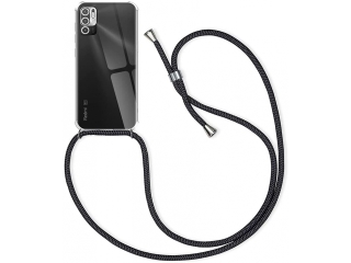 Xiaomi Redmi Note 10 5G Handykette Necklace Hülle Gummi transparent