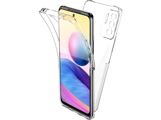 Xiaomi Redmi Note 10 5G Touch Case 360 Grad Rundumschutz transparent