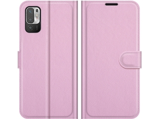 Xiaomi Redmi Note 10 5G Lederhülle Portemonnaie Karten Etui rosa