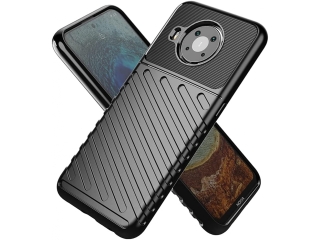 Nokia X20 SpaceCase Stripes Impact-Resistant Hülle blau