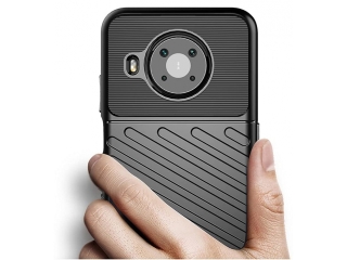 Nokia X10 SpaceCase Stripes Impact-Resistant Hülle blau