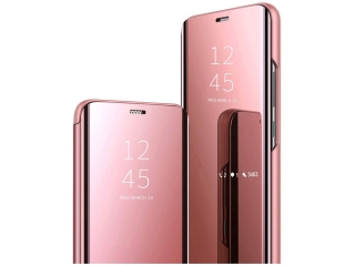 Xiaomi Redmi Note 10 5G Flip Cover Clear View Case transparent rosa