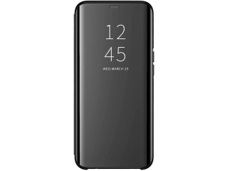 Xiaomi Redmi Note 10 5G Flip Cover Clear View Case transparent schwarz