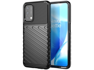 OnePlus Nord N200 5G SpaceCase Stripes Impact-Resistant Hülle schwarz