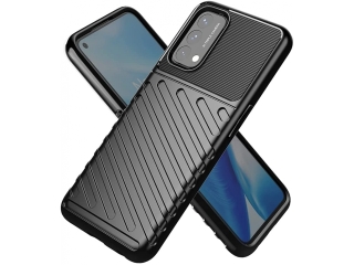 OnePlus Nord N200 5G SpaceCase Stripes Impact-Resistant Hülle schwarz