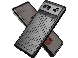 Google Pixel 6 SpaceCase Stripes Impact-Resistant Hülle schwarz