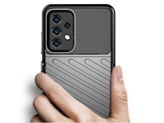 Samsung Galaxy A52 SpaceCase Stripes Impact-Resistant Hülle schwarz