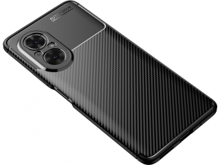 Honor 50 SE Carbon Design Hülle TPU Case flexibel schwarz