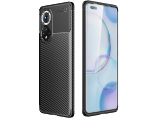 Honor 50 Pro Carbon Design Hülle TPU Case flexibel schwarz