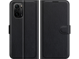 Xiaomi Mi 11i Lederhülle Portemonnaie Karten Etui schwarz