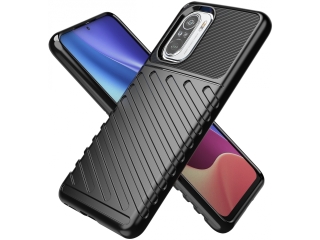 Xiaomi Mi 11i SpaceCase Stripes Impact-Resistant Hülle schwarz