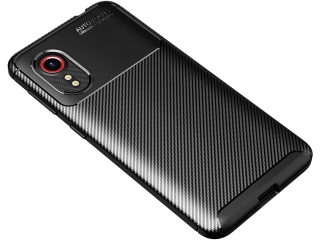 Samsung Galaxy Xcover 5 Carbon Design Hülle TPU Case flexibel schwarz