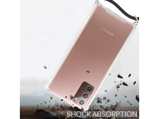 Samsung Galaxy Note20 Handykette Necklace Hülle Gummi transparent