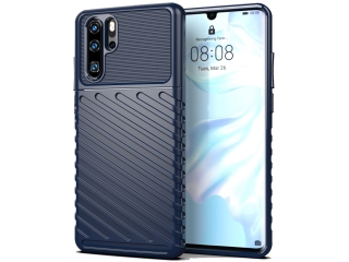 Huawei P30 Pro SpaceCase Stripes Impact-Resistant Hülle blau