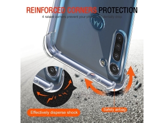 Motorola Moto G8 Power Hülle Crystal Clear Case Bumper transparent