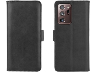 Samsung Galaxy Note20 Ultra Leder Hülle Karten Ledertasche schwarz