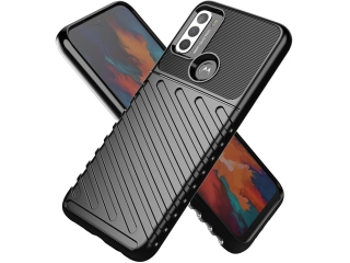 Motorola Moto G50 SpaceCase Stripes Impact-Resistant Hülle schwarz