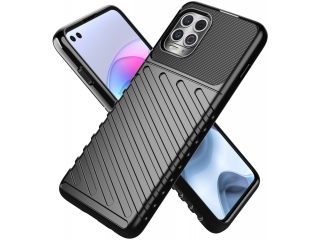 Motorola Moto G100 SpaceCase Stripes Impact-Resistant Hülle schwarz