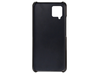 CardCaddy Samsung Galaxy A12 Leder Backcase mit Kartenfächern schwarz