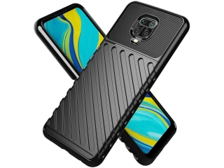 Xiaomi Redmi Note 9 Pro SpaceCase Stripes Impact-Resistant Hülle schwarz
