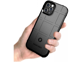 Apple iPhone 12 Pro Max Rugged Shield Anti-Shock Case schwarz