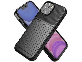 Apple iPhone 13 mini SpaceCase Stripes Impact-Resistant Hülle schwarz