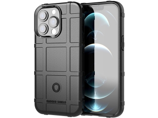 Apple iPhone 13 Pro Rugged Shield Anti-Shock Case schwarz
