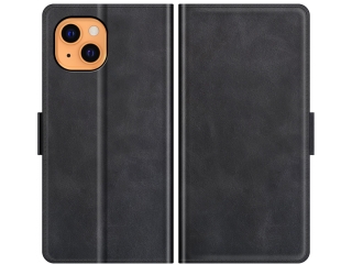 Apple iPhone 13 Leder Hülle Karten Ledertasche schwarz