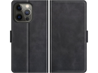 Apple iPhone 13 Pro Leder Hülle Karten Ledertasche schwarz