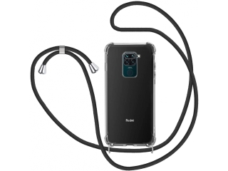 Xiaomi Redmi Note 9 Handykette Necklace Hülle Gummi transparent